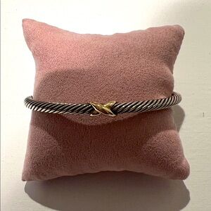 David Yurman Cable Flex C Station Bracelet in Medium